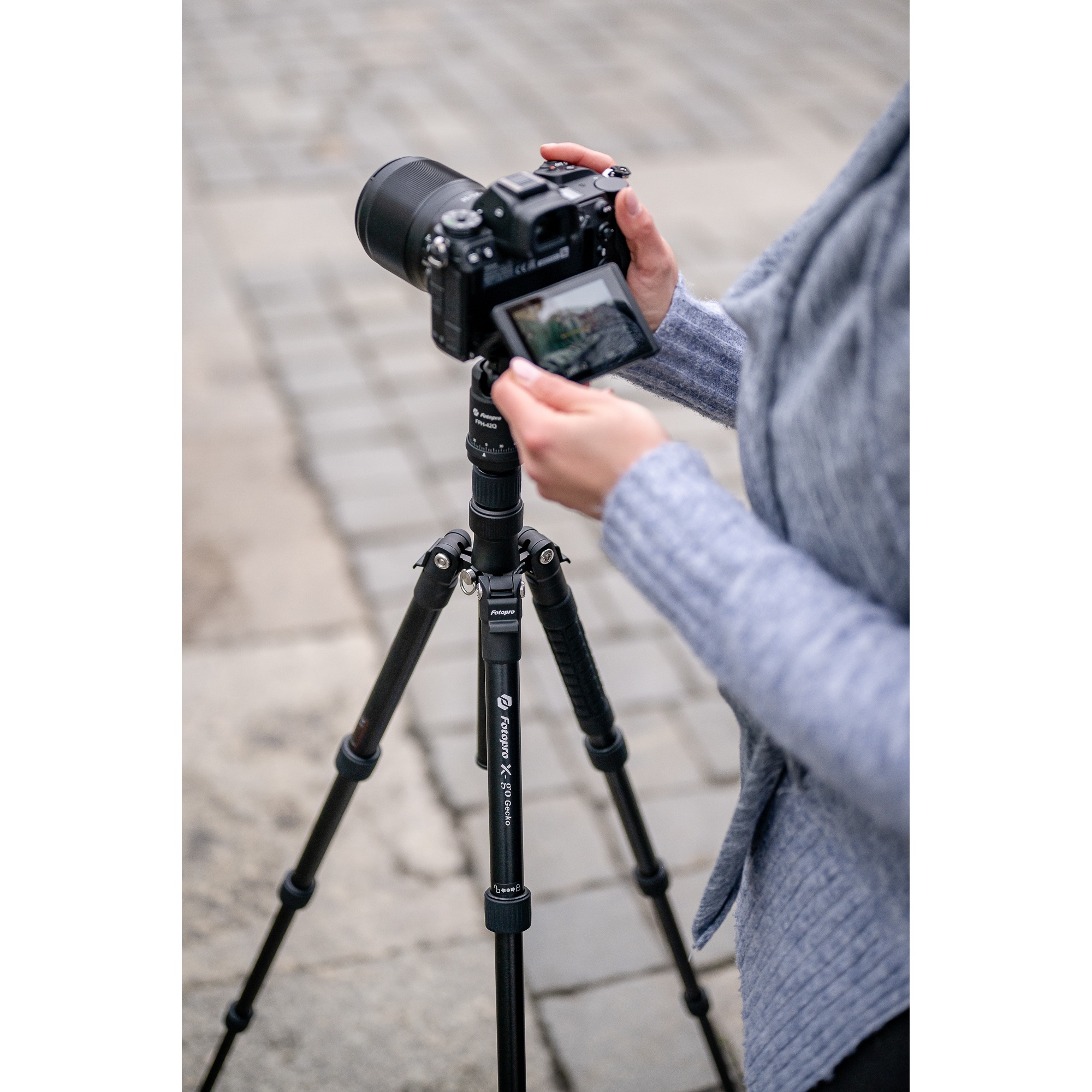 Statyw Fotopro X-go Gecko z głowicą kulową FPH-42Q _11_HD