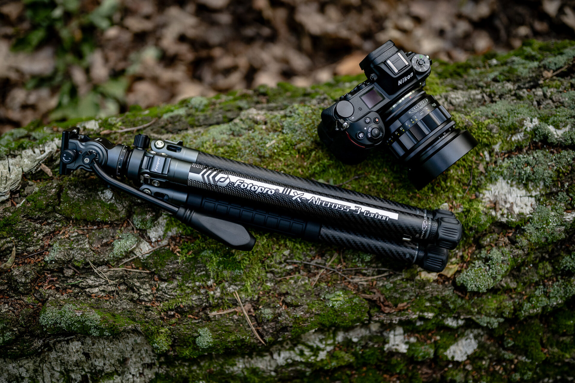 Statyw Fotopro X-Aircross 3 Lite Video - pomarańczowy_11_HD