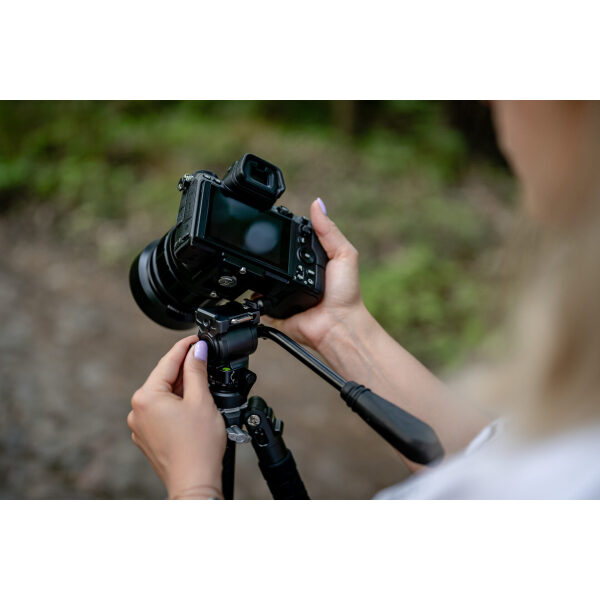 Statyw Fotopro X-Aircross 3 Lite Video – pomarańczowy_15_HD