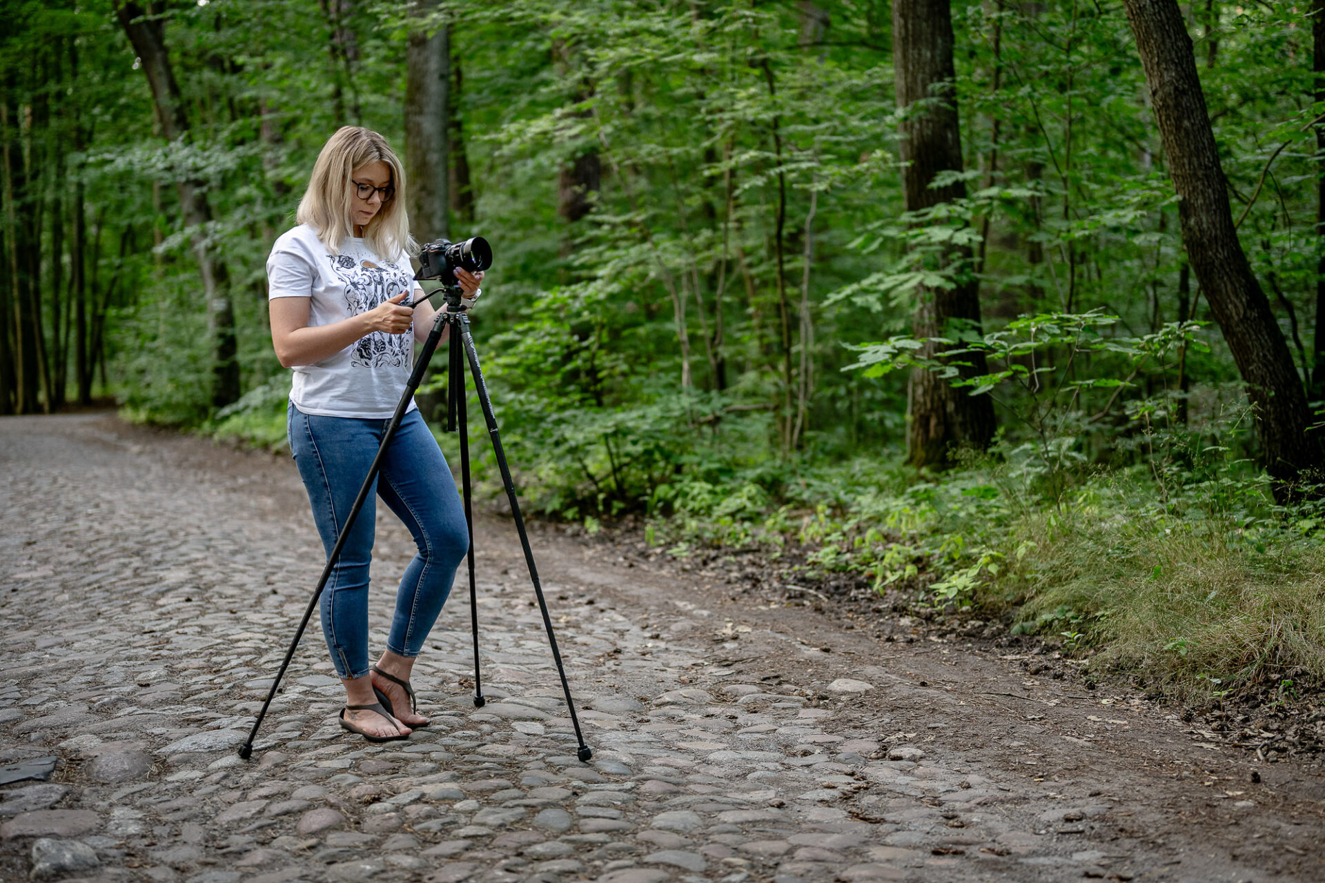 Statyw Fotopro X-Aircross 3 Lite Video - pomarańczowy_19_HD