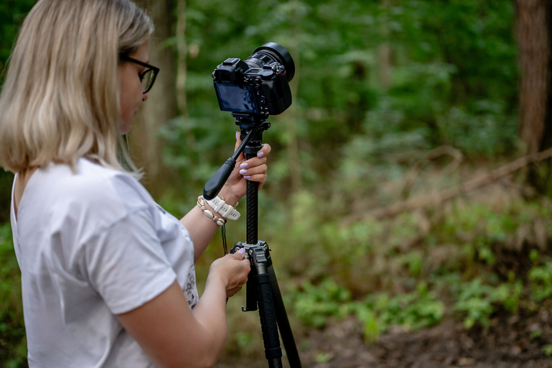 Statyw Fotopro X-Aircross 3 Lite Video - pomarańczowy_20_HD