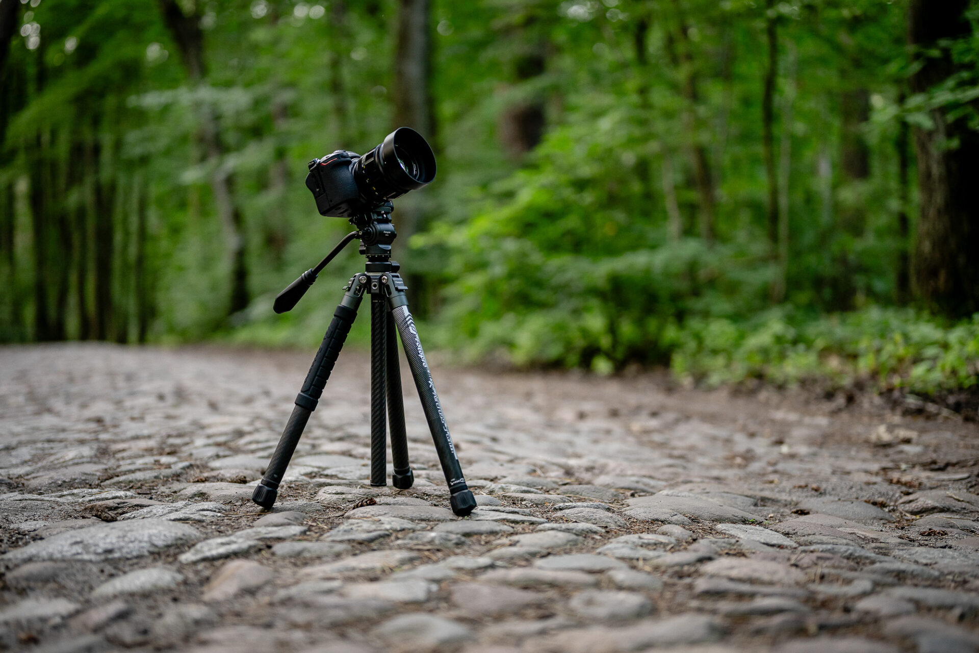 Statyw Fotopro X-Aircross 3 Lite Video - pomarańczowy_21_HD