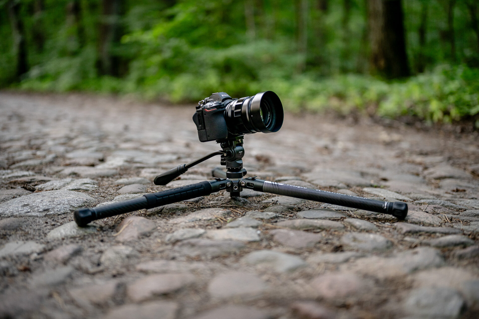 Statyw Fotopro X-Aircross 3 Lite Video - pomarańczowy_22_HD