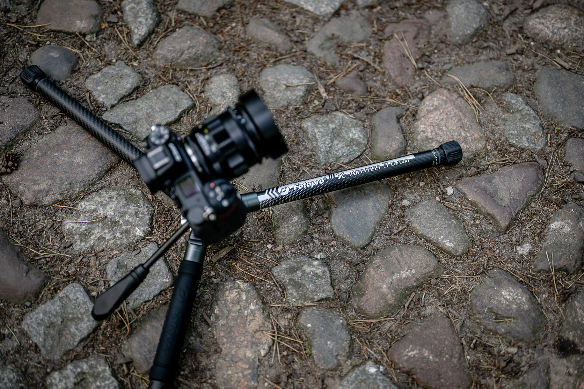 Statyw Fotopro X-Aircross 3 Lite Video - pomarańczowy_23_HD