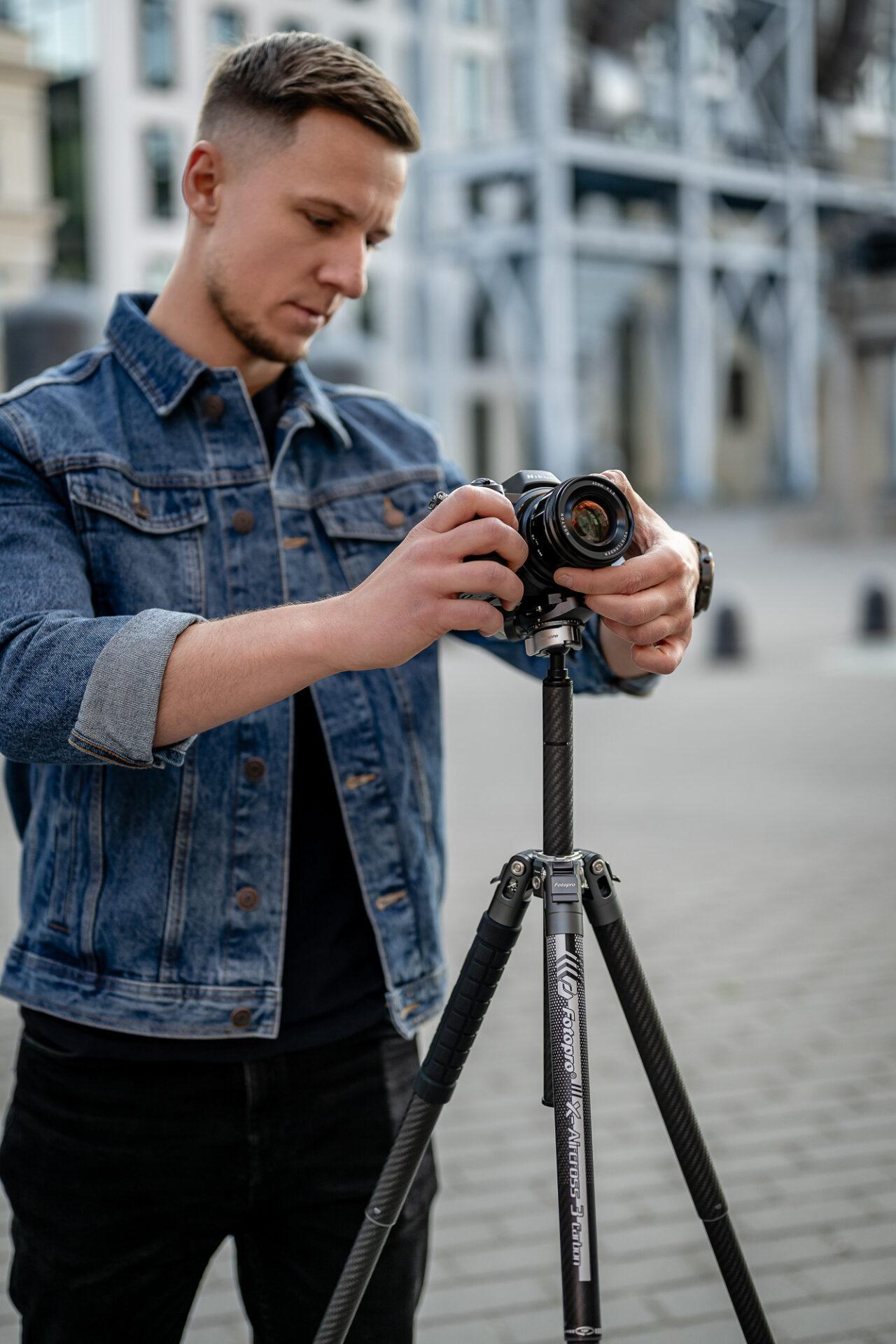 Statyw Fotopro X-Aircross 3 Lite - pomarańczowy_16_HD