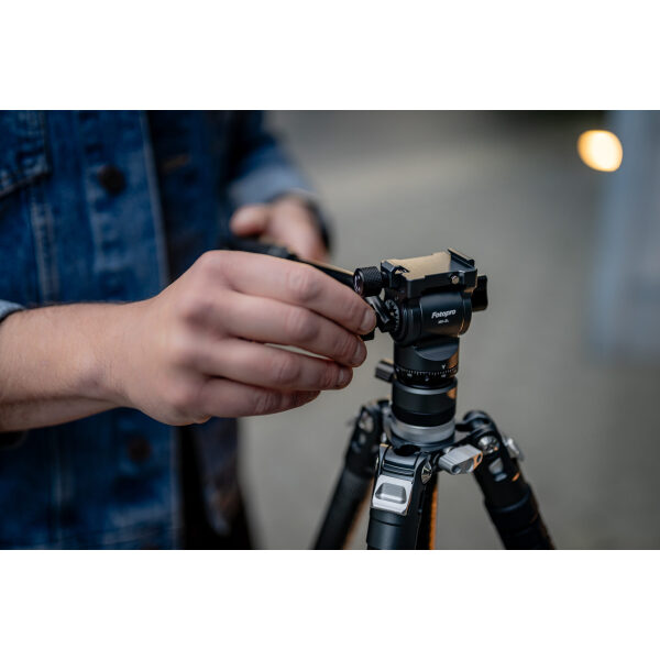 Statyw Fotopro X-Aircross 3 Video – pomarańczowy