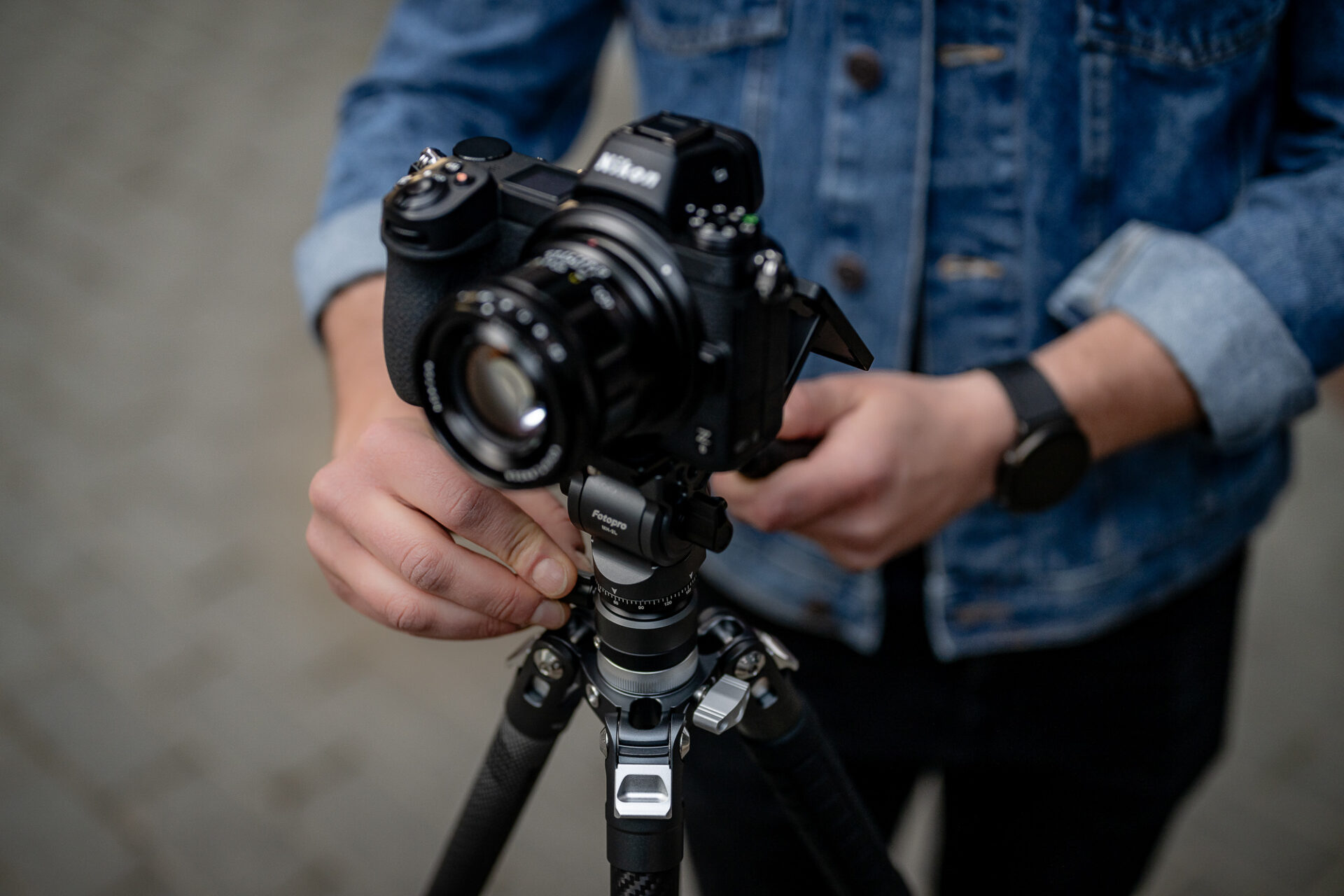 Statyw Fotopro X-Aircross 3 Video - pomarańczowy_17_HD