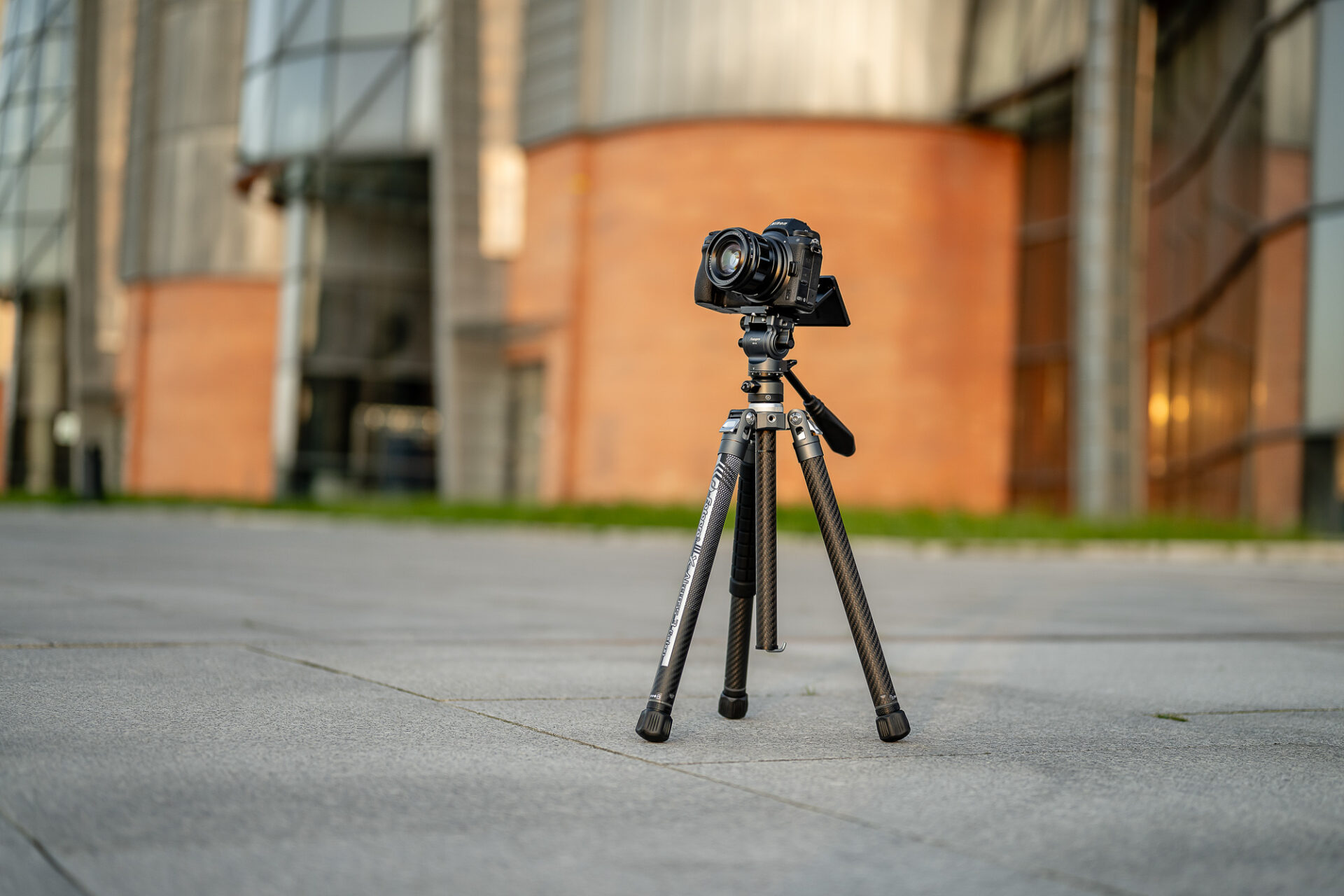 Statyw Fotopro X-Aircross 3 Video - pomarańczowy_22_HD