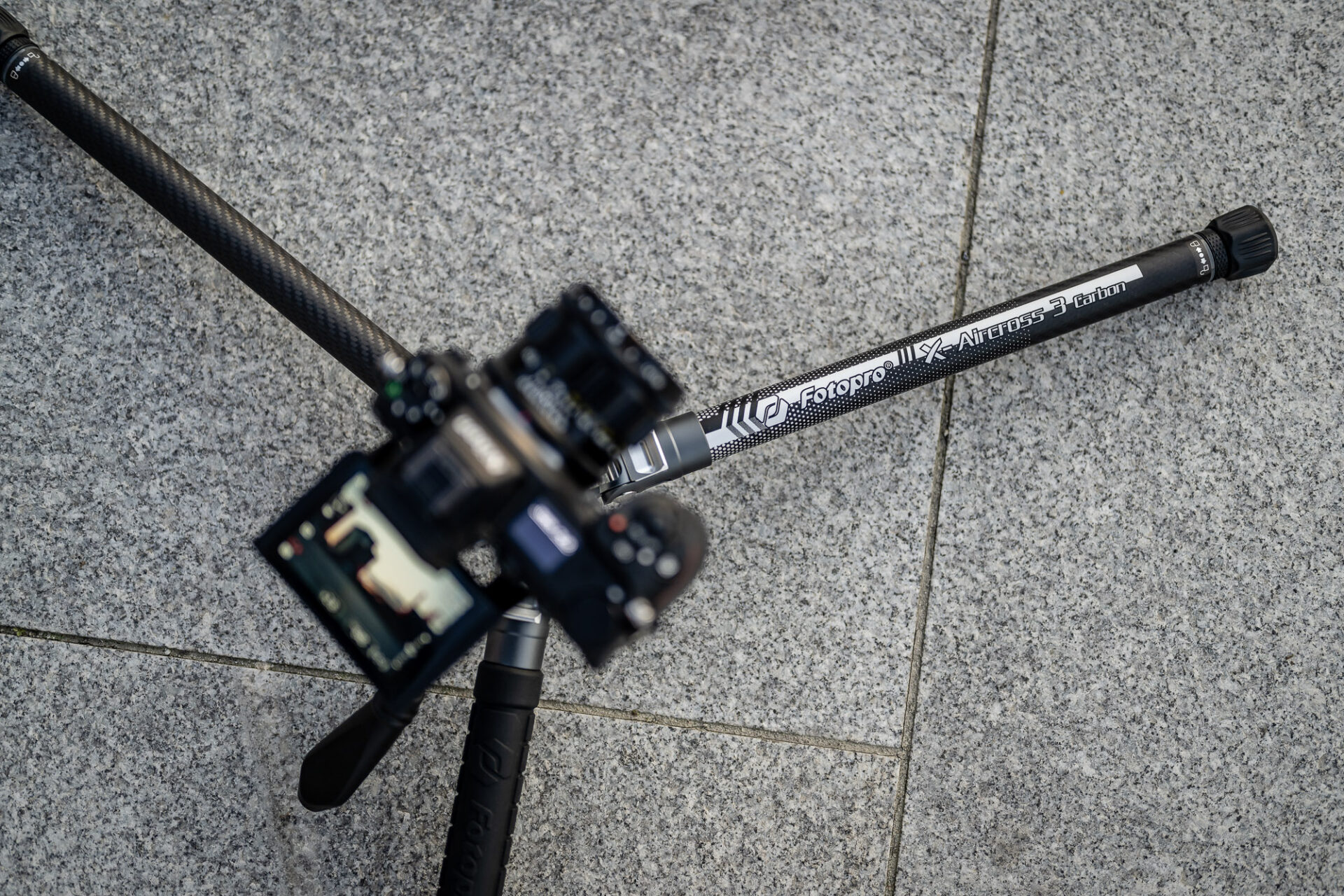 Statyw Fotopro X-Aircross 3 Video - pomarańczowy_23_HD